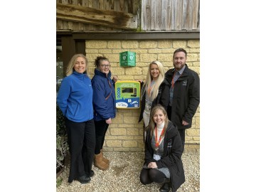 PUXTON PARK ACQUIRES LIFE-SAVING PUBLIC ACCESS DEFIBRILLATOR IN PARTNERSHIP WITH GREAT WESTERN AIR AMBULANCE CHARITY